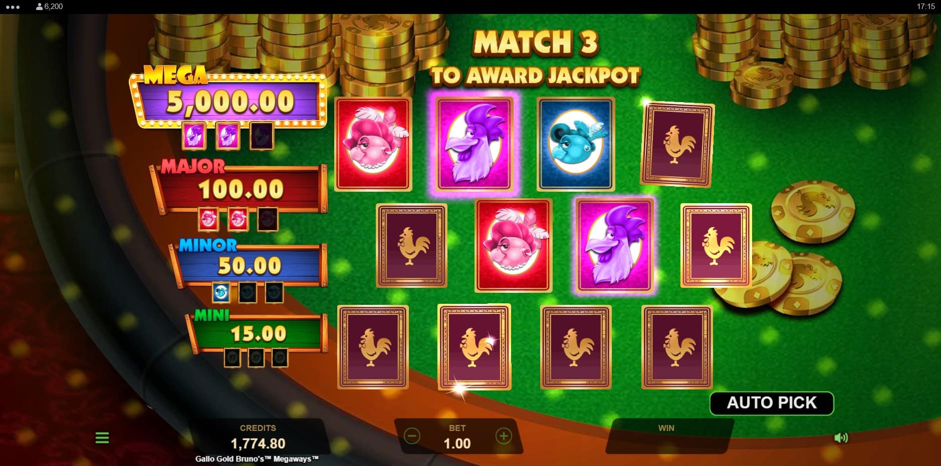 Gallo Gold Bruno's Megaways slot