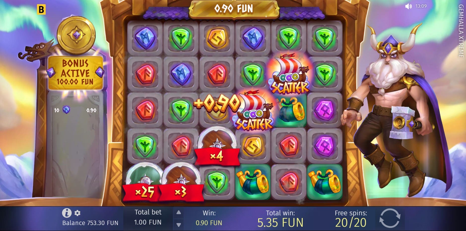 Gemhalla Xtreme slot