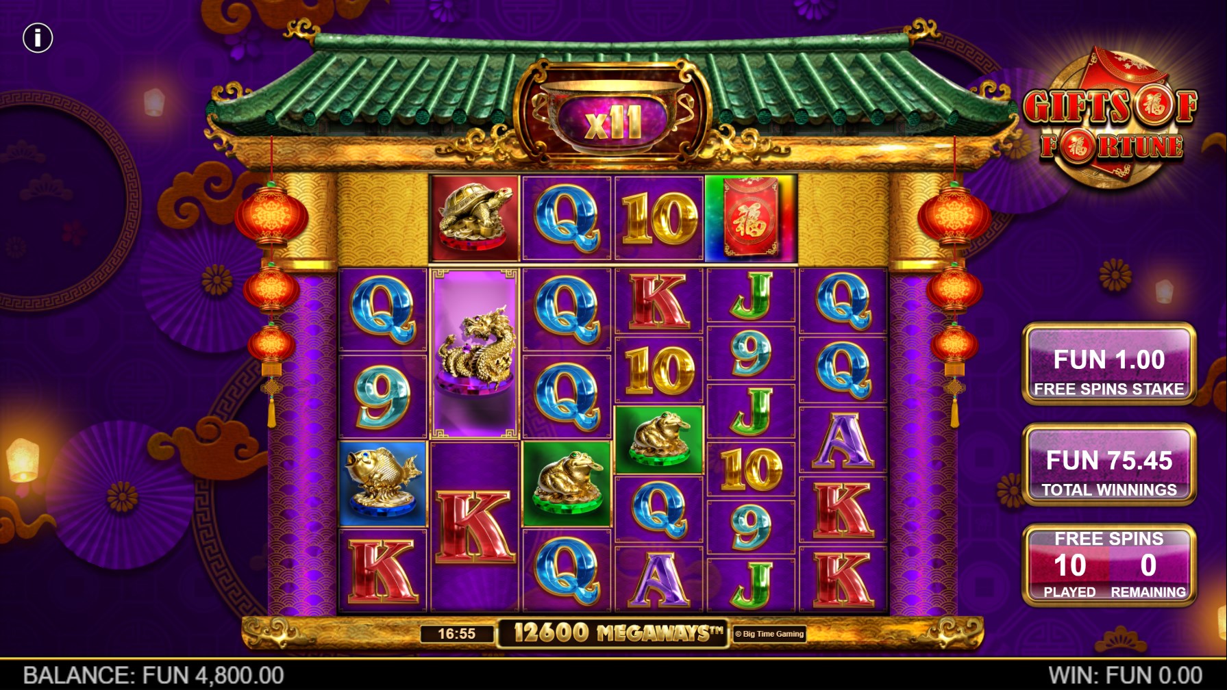 Gifts of Fortune Slot - Enhanced Free Spins