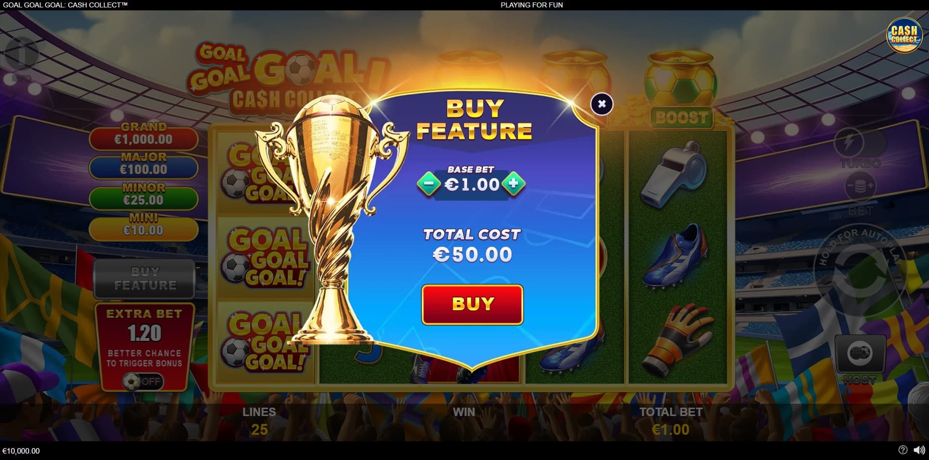 Goal Goal Goal: Cash Collect slot