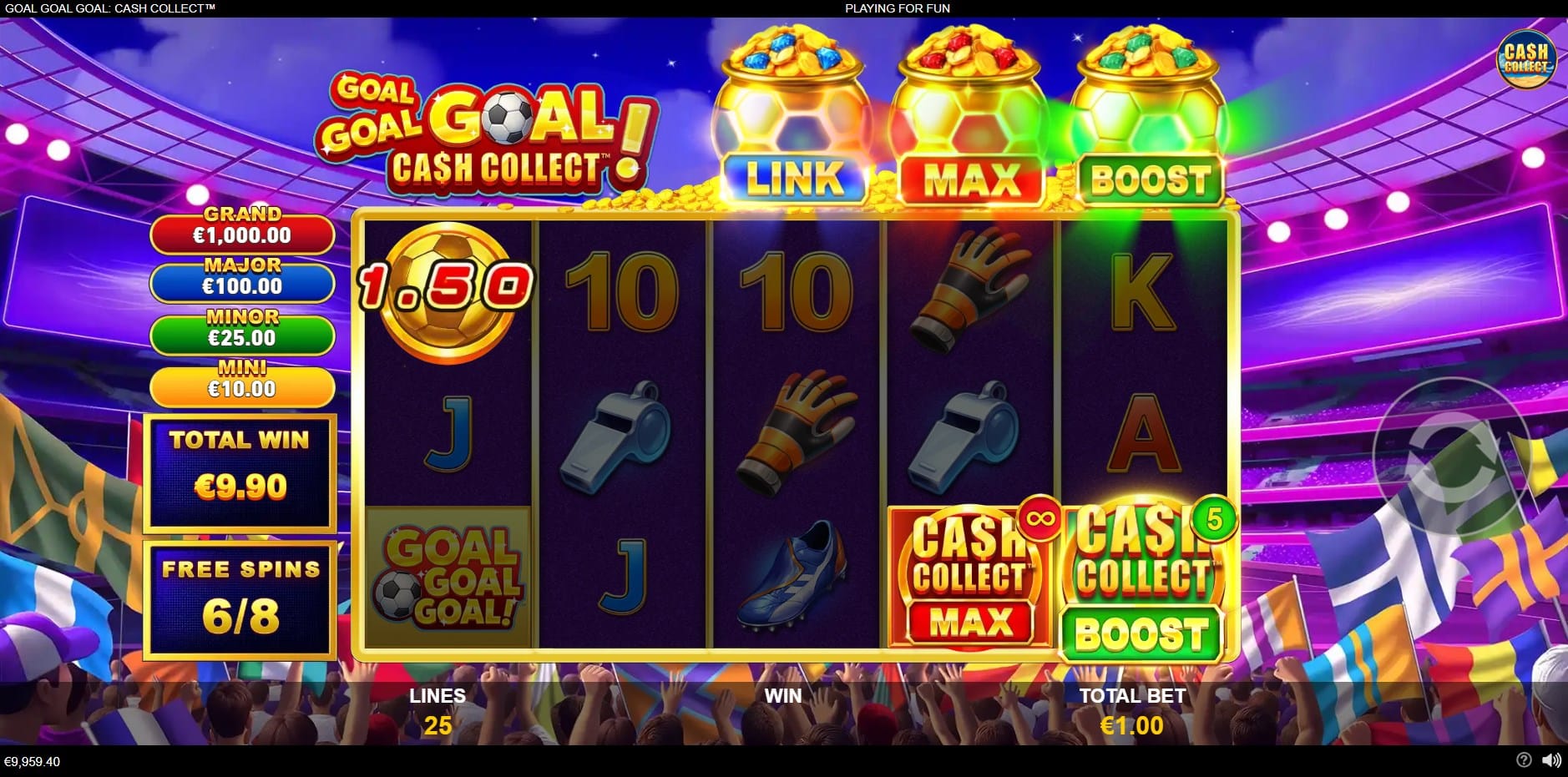 Goal Goal Goal: Cash Collect slot