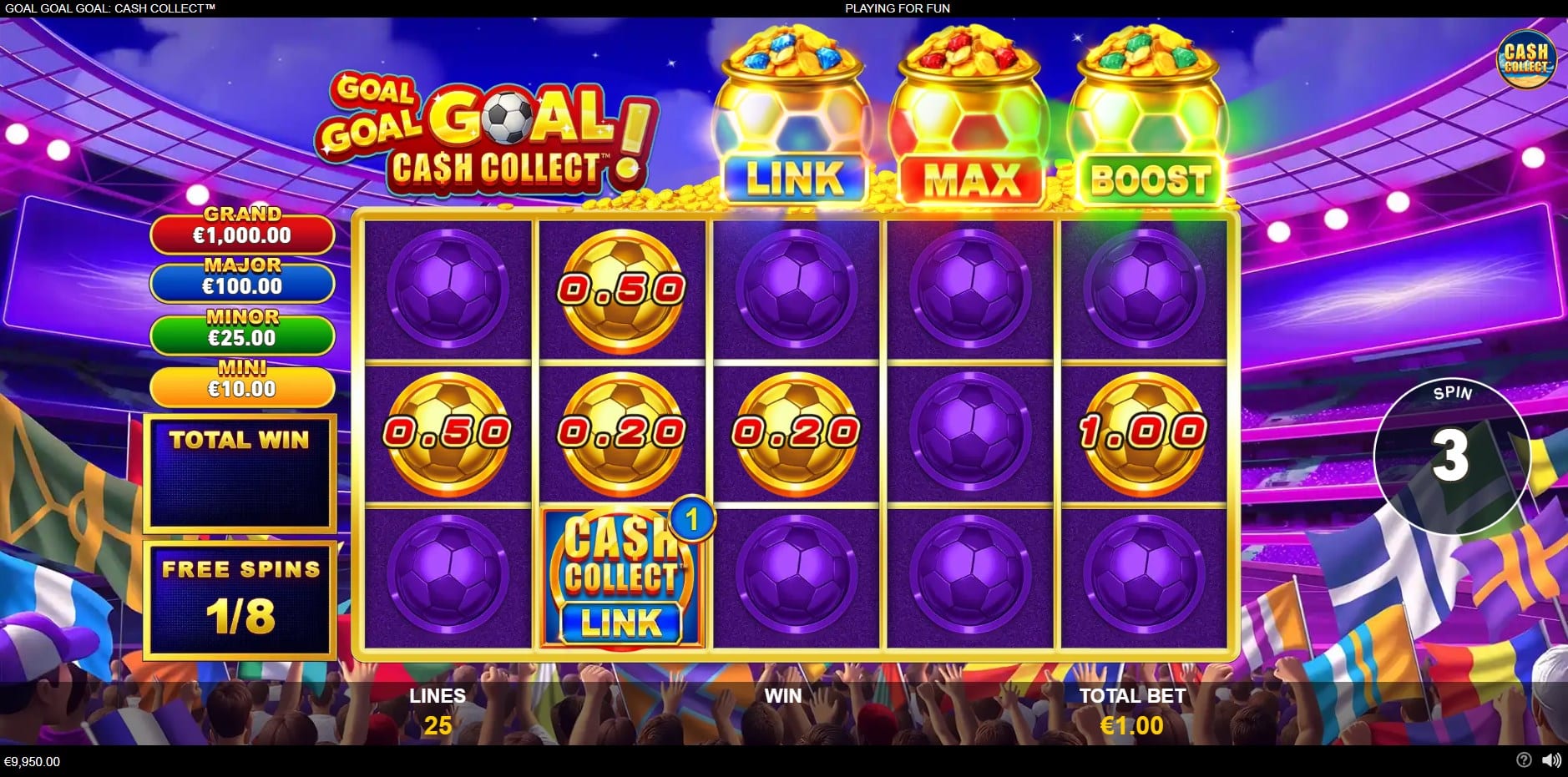 Goal Goal Goal: Cash Collect slot