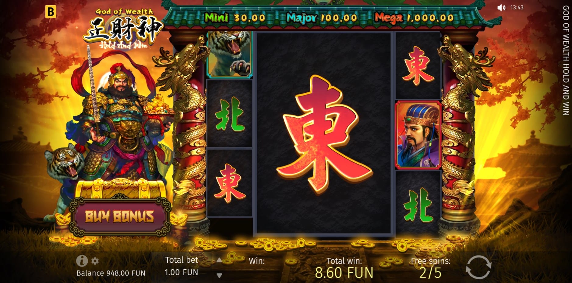 God of Wealth Hold & Win slot