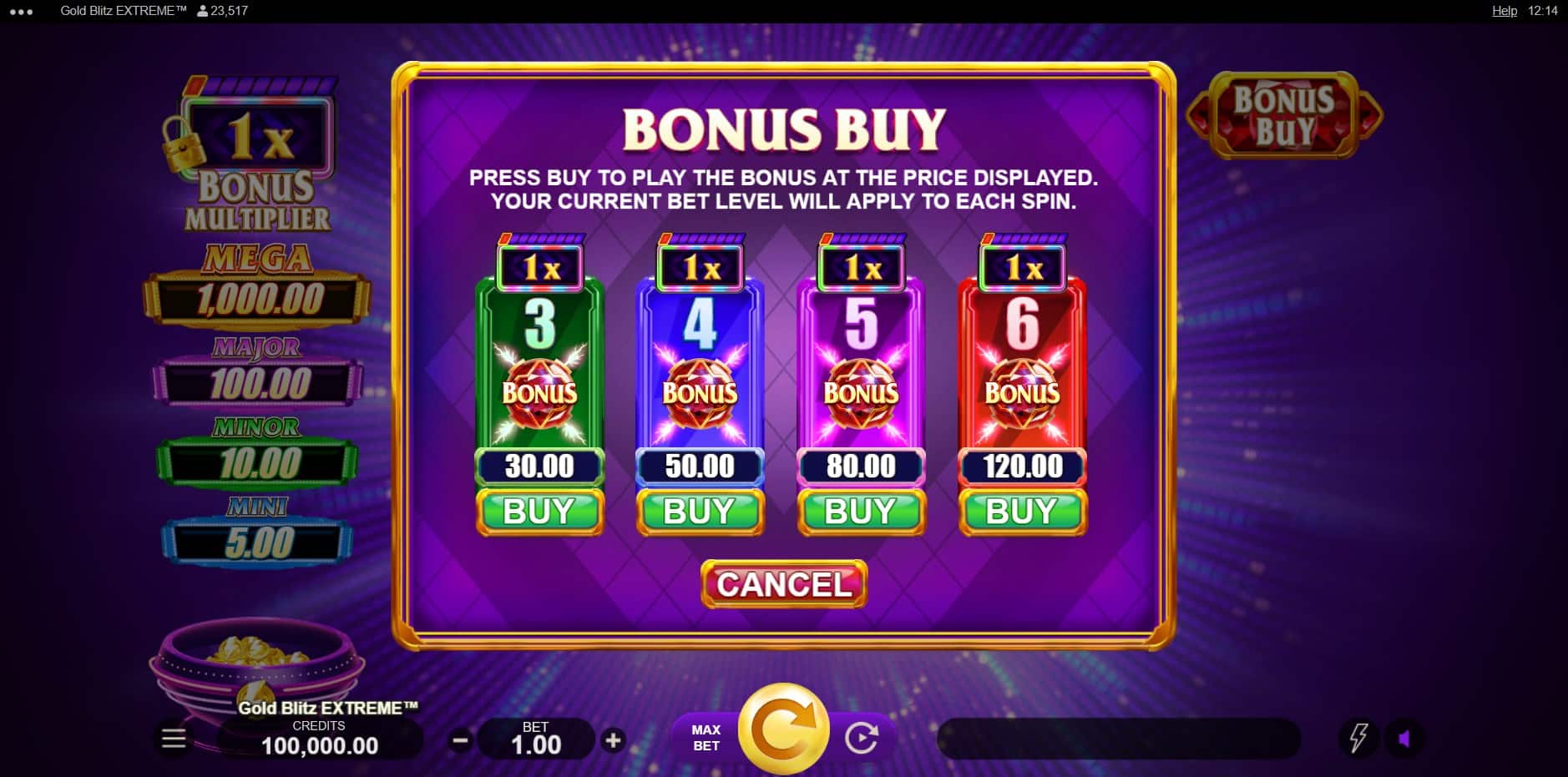 Gold Blitz Extreme slot