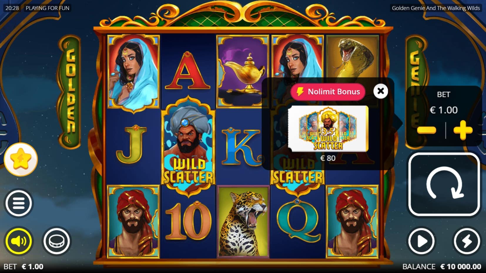 Golden Genie and the Walking Wilds slot