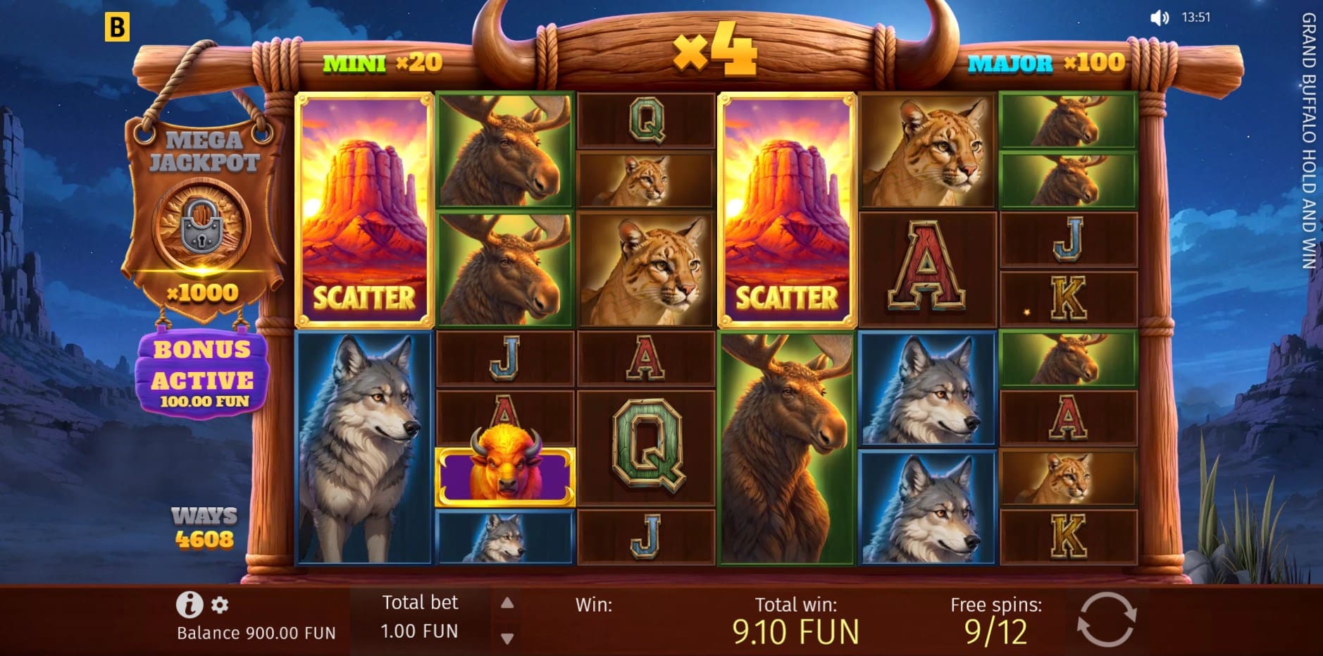 Grand Buffalo Hold and Win slot