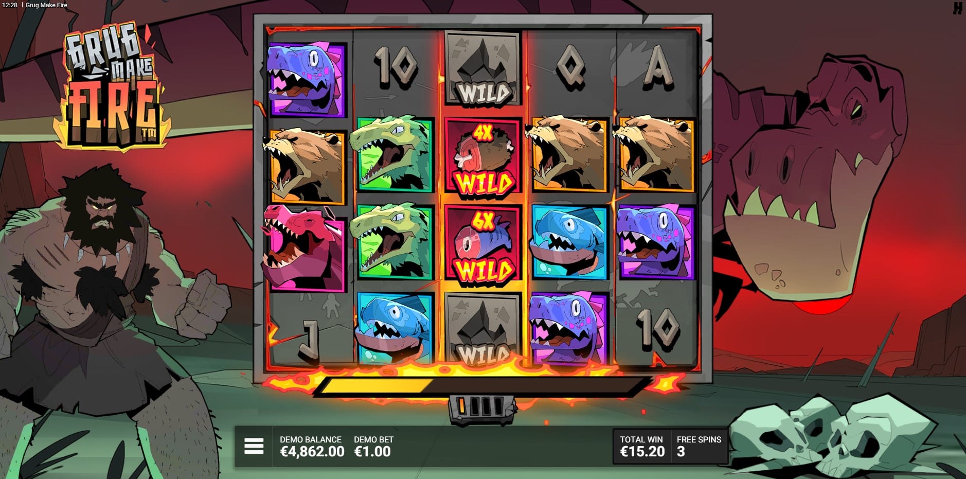 Grug Make Fire slot