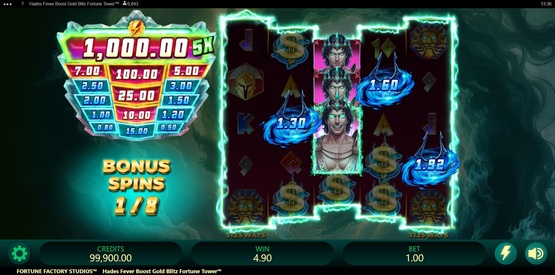 Hades Fever Boost Gold Blitz Fortune Tower slot