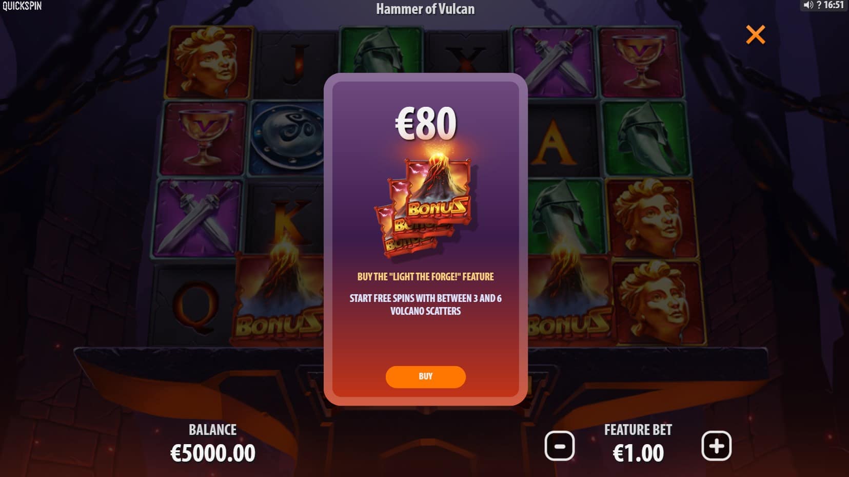 Hammer of Vulcan slot