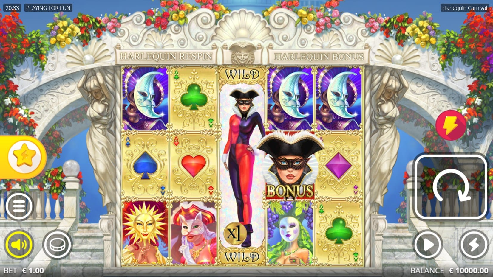 Harlequin Carnival slot