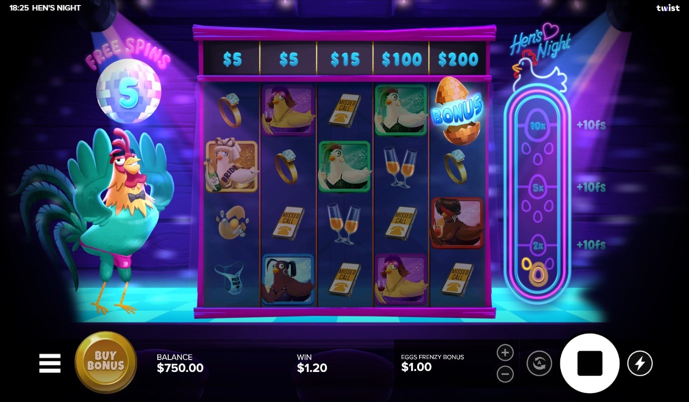 Hen's Night slot