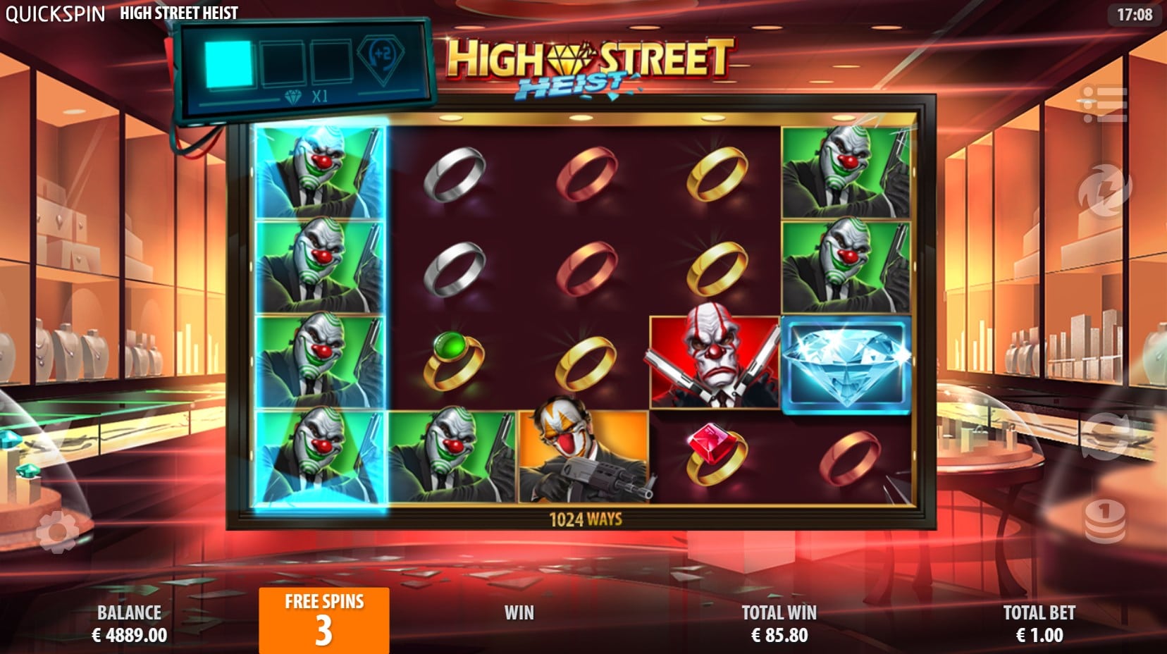 Highstreet Heist slot