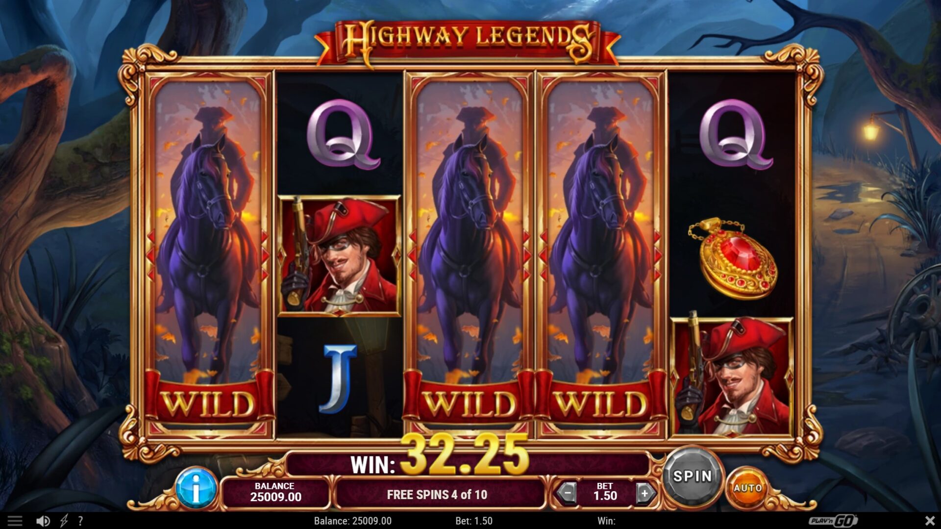 Highway Legends Slot: Stacked Wild Hold Up Free Spins
