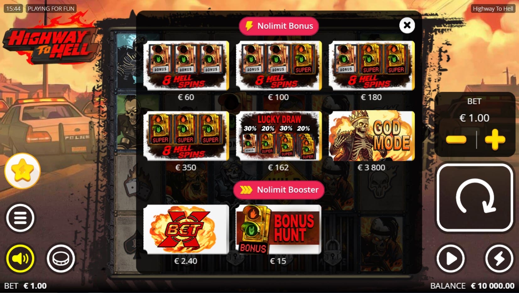 Highway to Hell slot