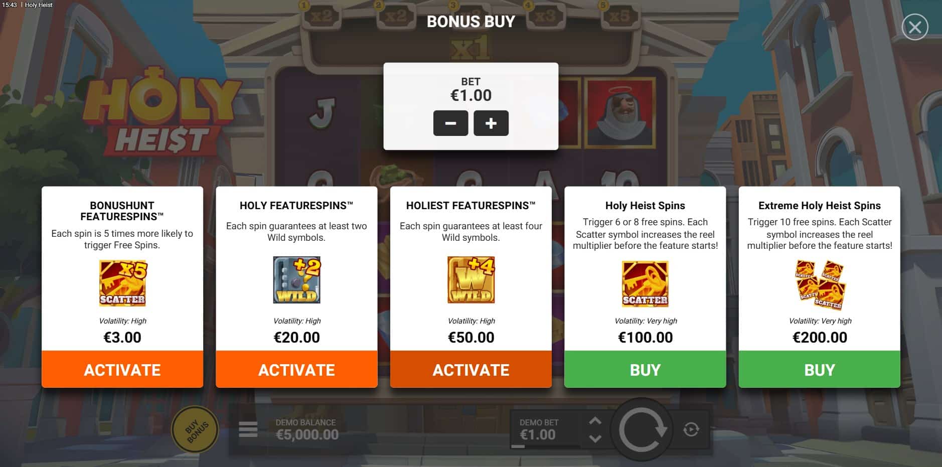 Holy Heist slot