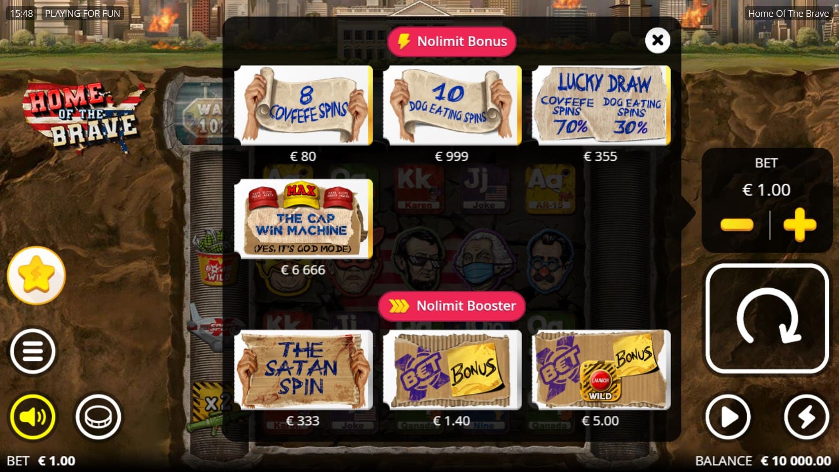 Home of the Brave slot