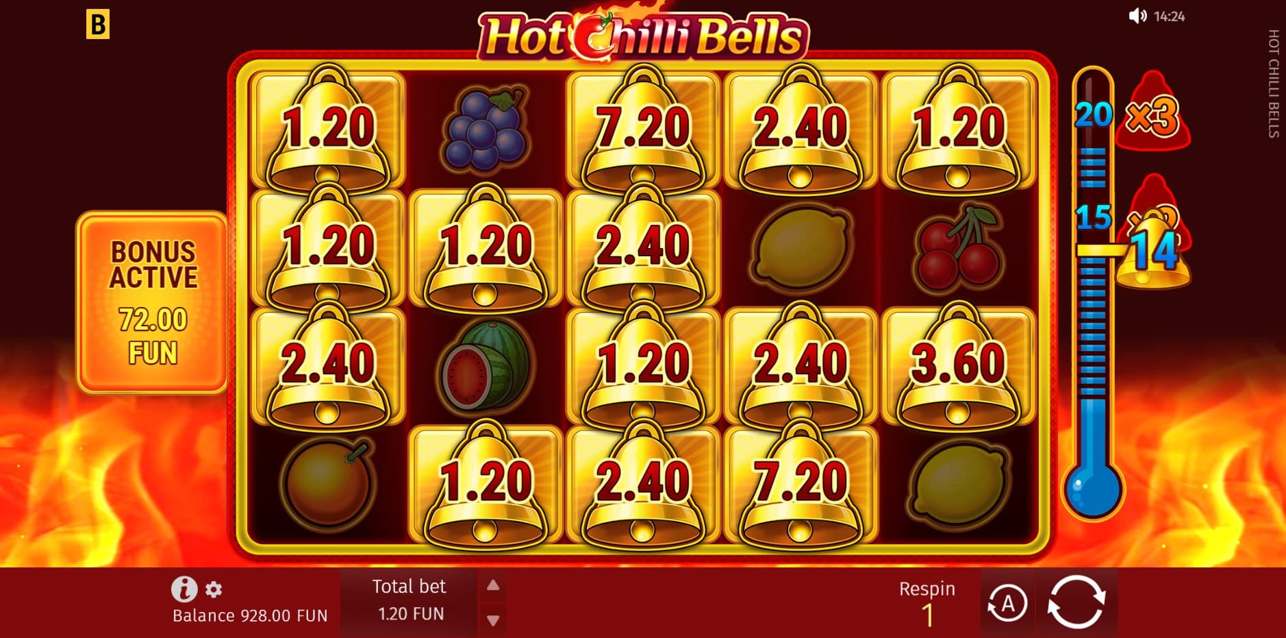 Hot Chilli Bells slot