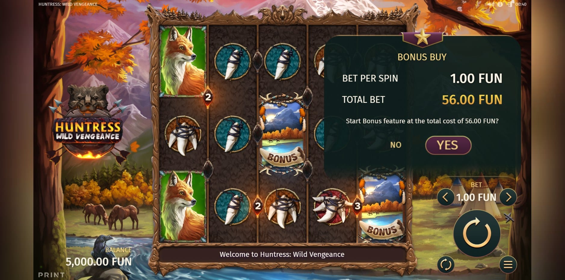 Huntress Wild Vengeance slot