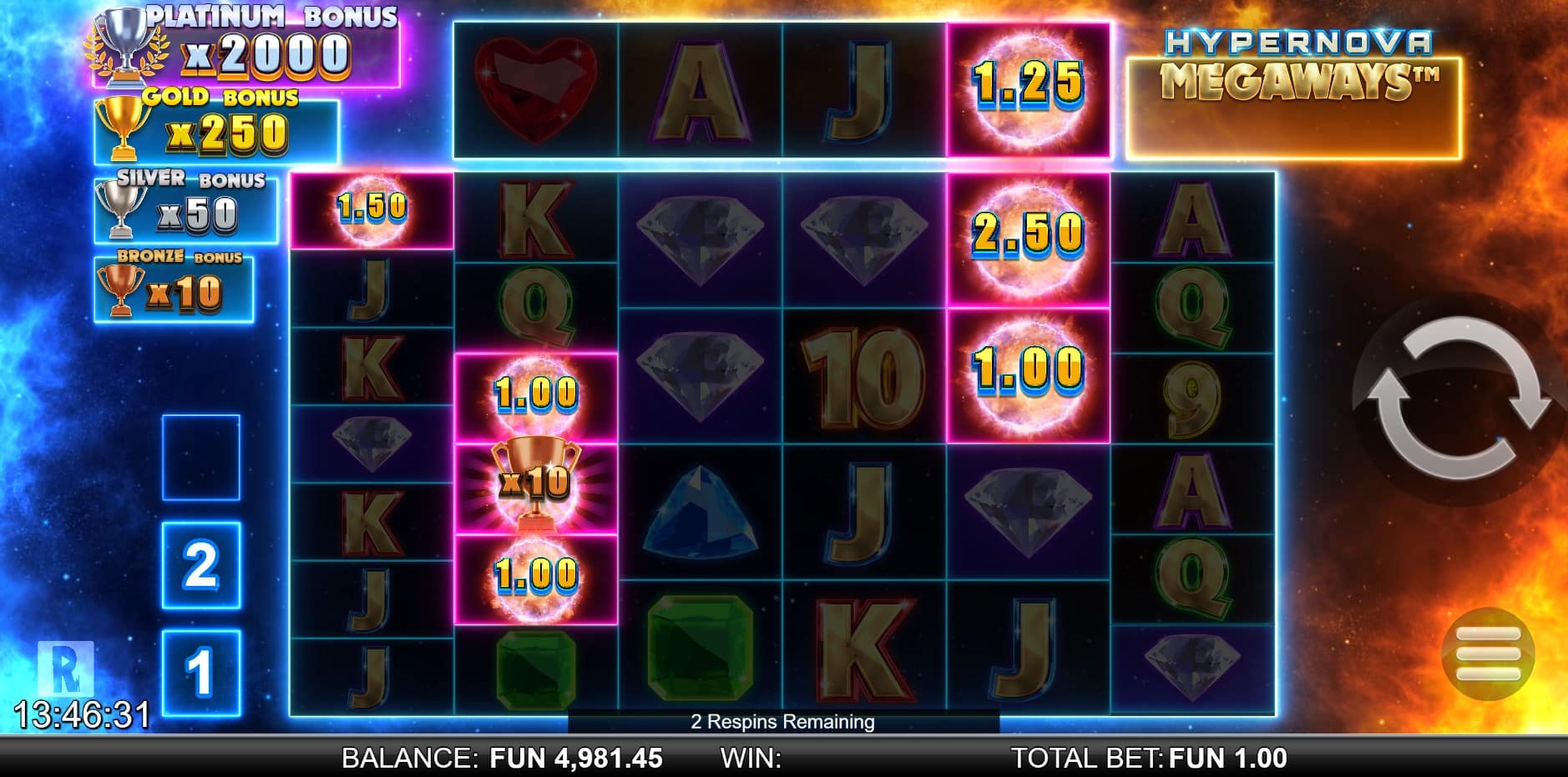 Hypernova Megaways slot