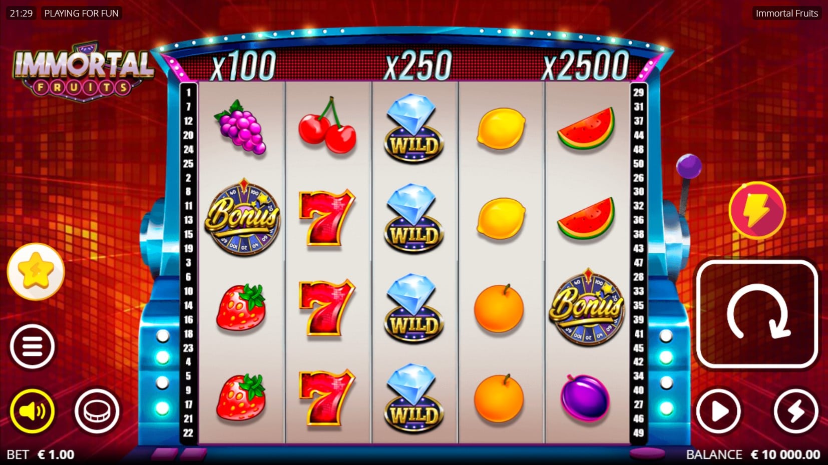 Immortal Fruits slot