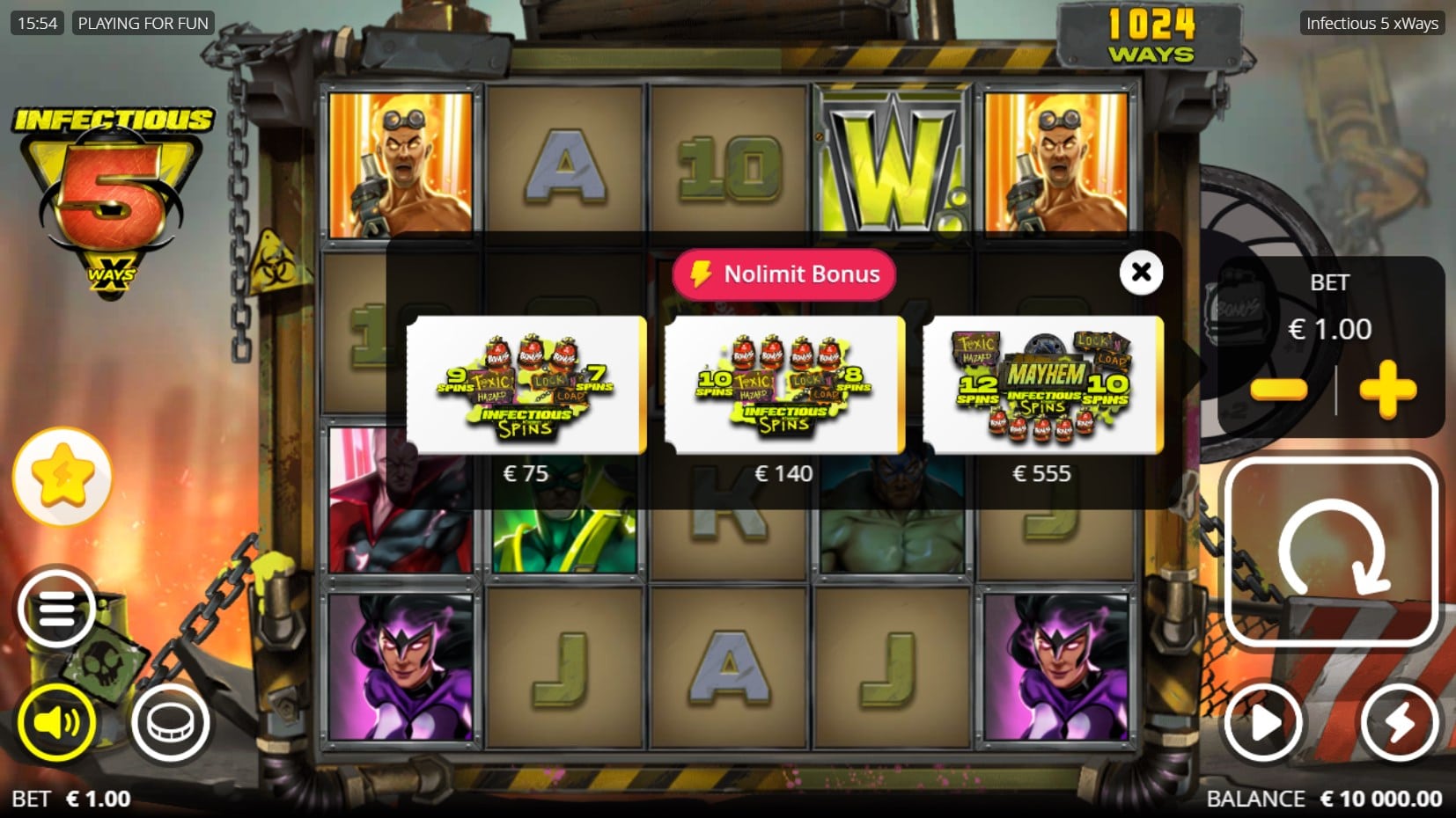 Infectious 5 xWays slot