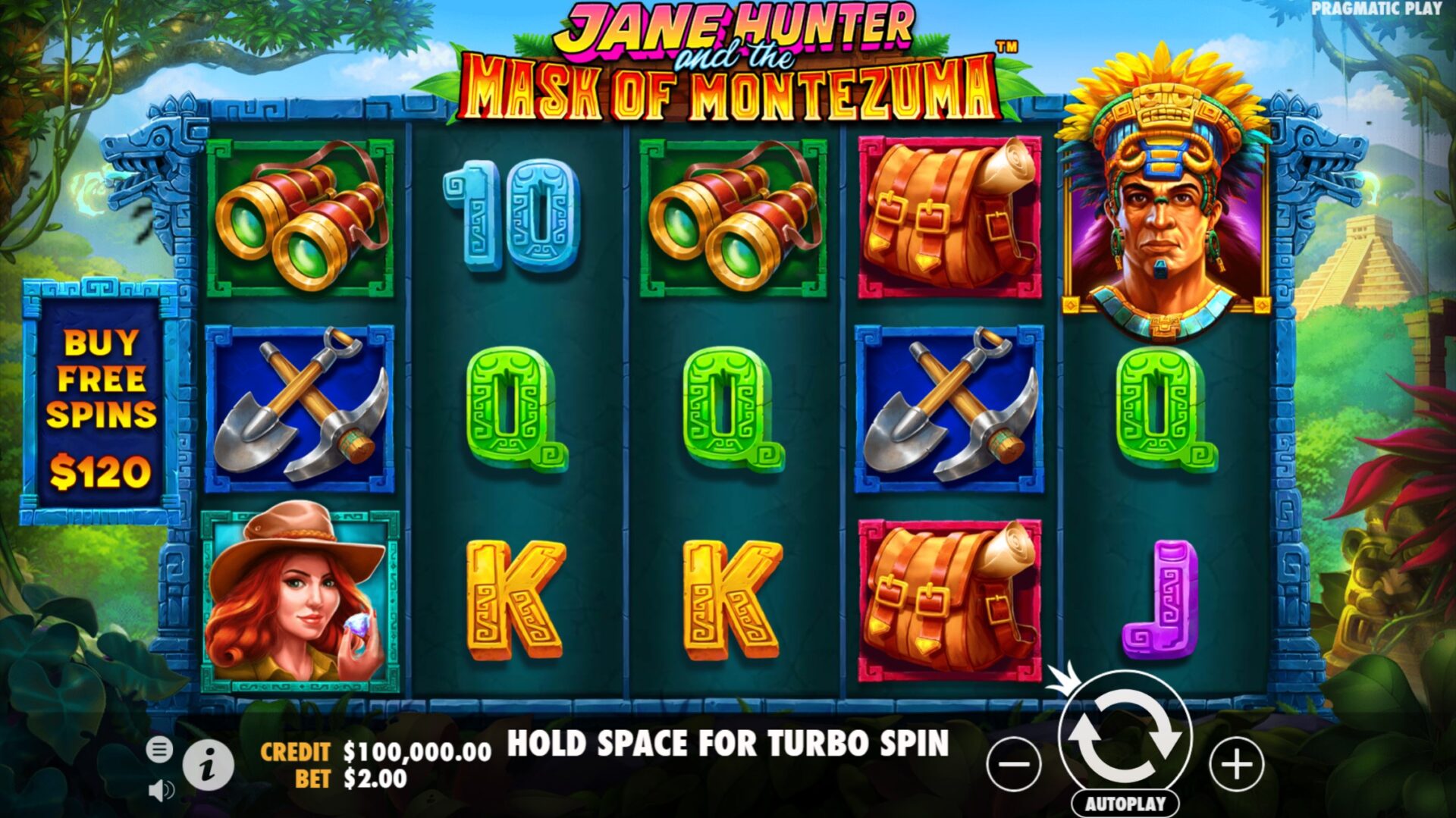 Jane Hunter and the Mask of Montezuma Slot - Basegame