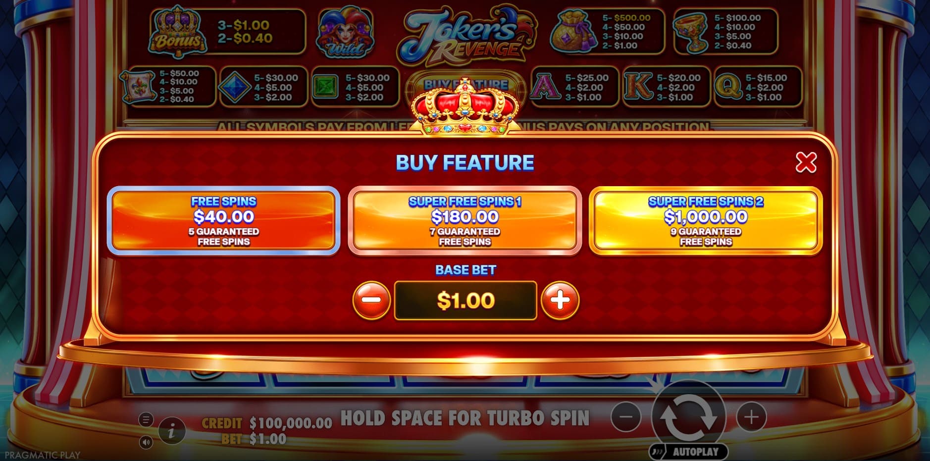 Joker's Revenge slot