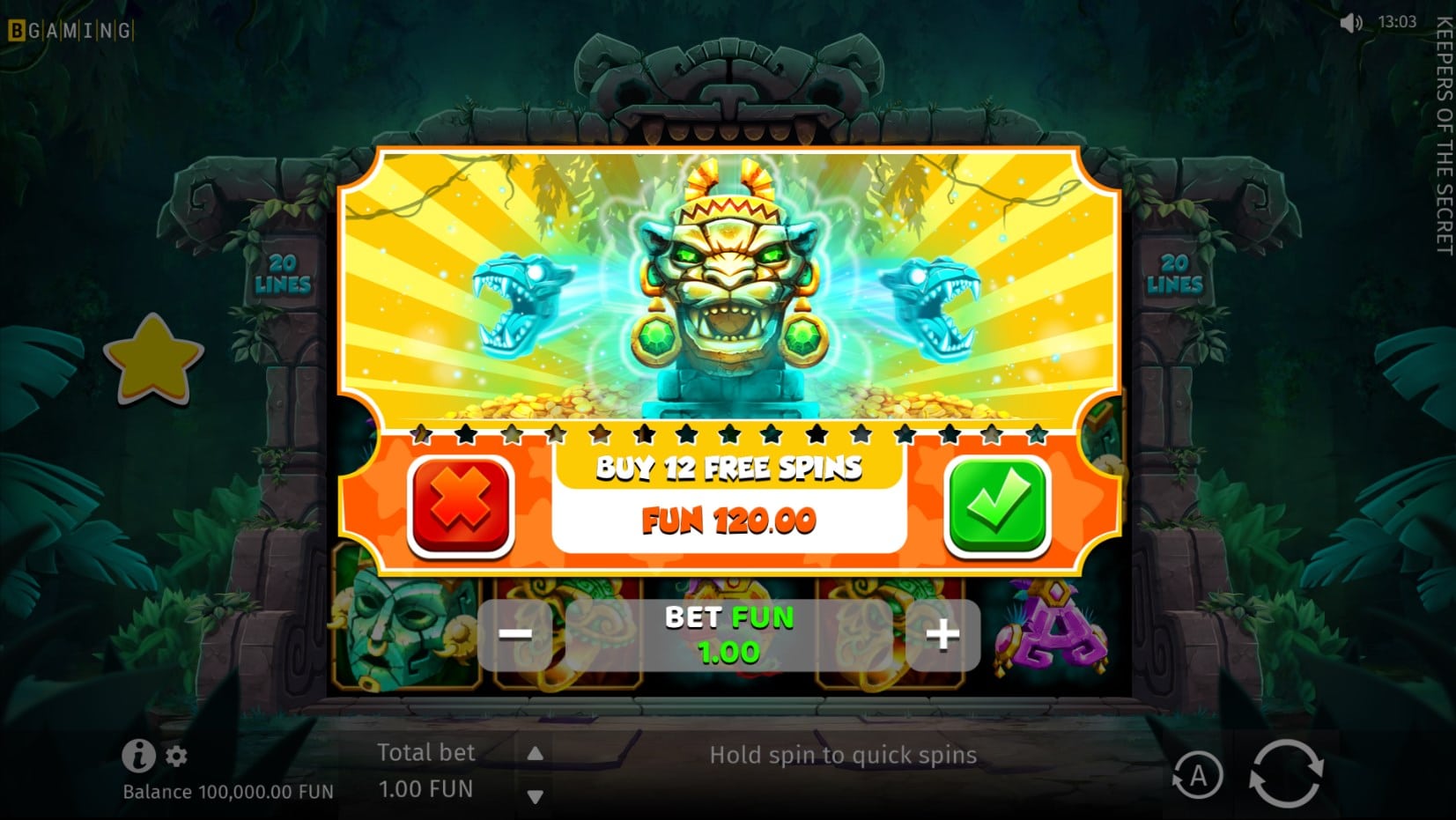 Keepers of the Secret slot