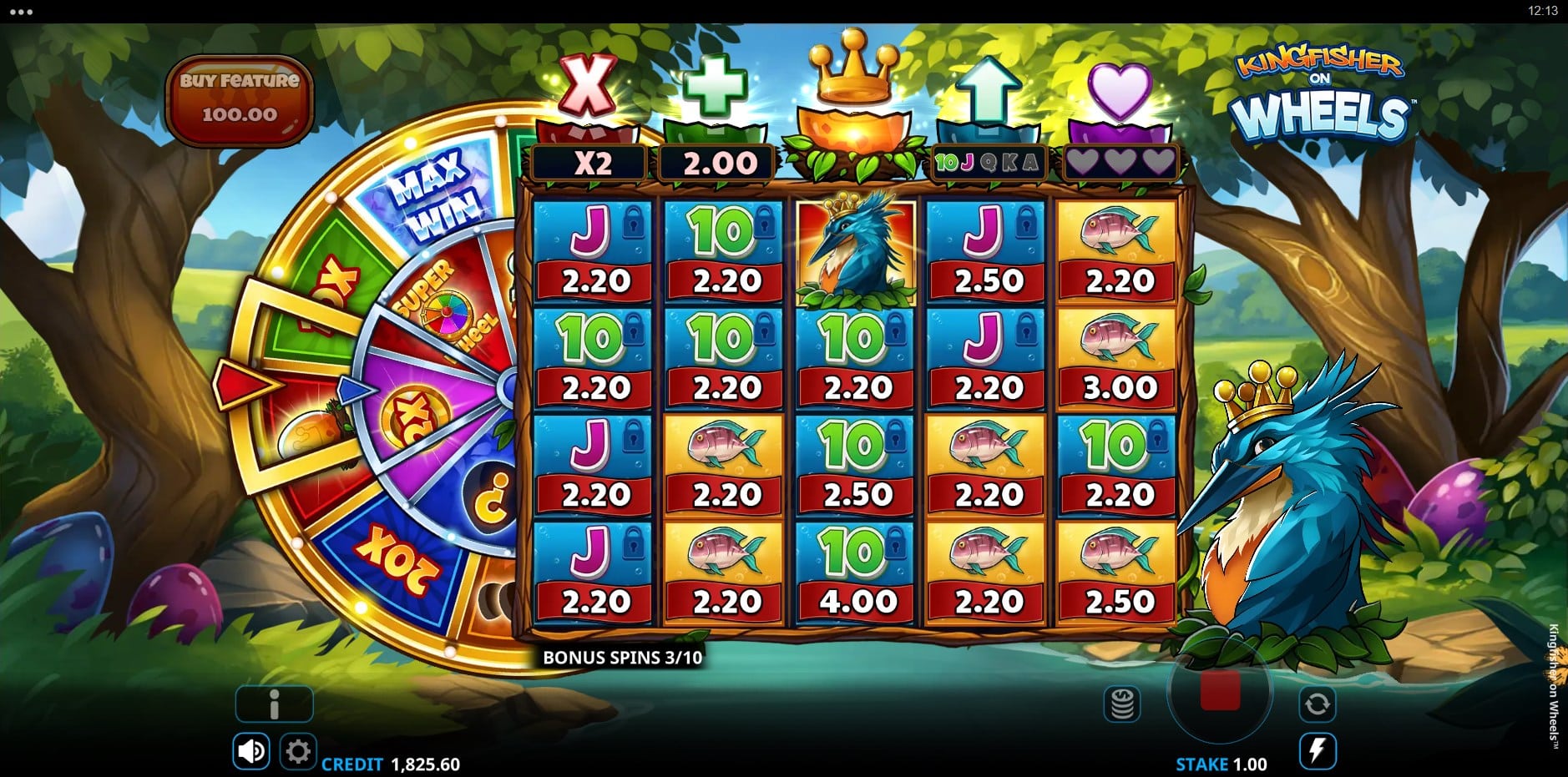 Kingfisher on Wheels slot