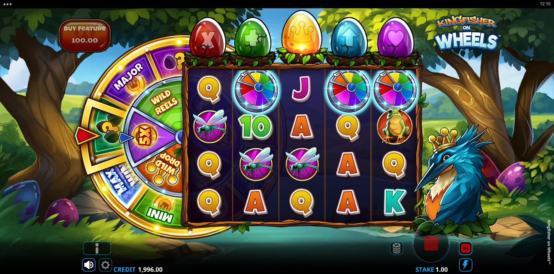 Kingfisher on Wheels slot