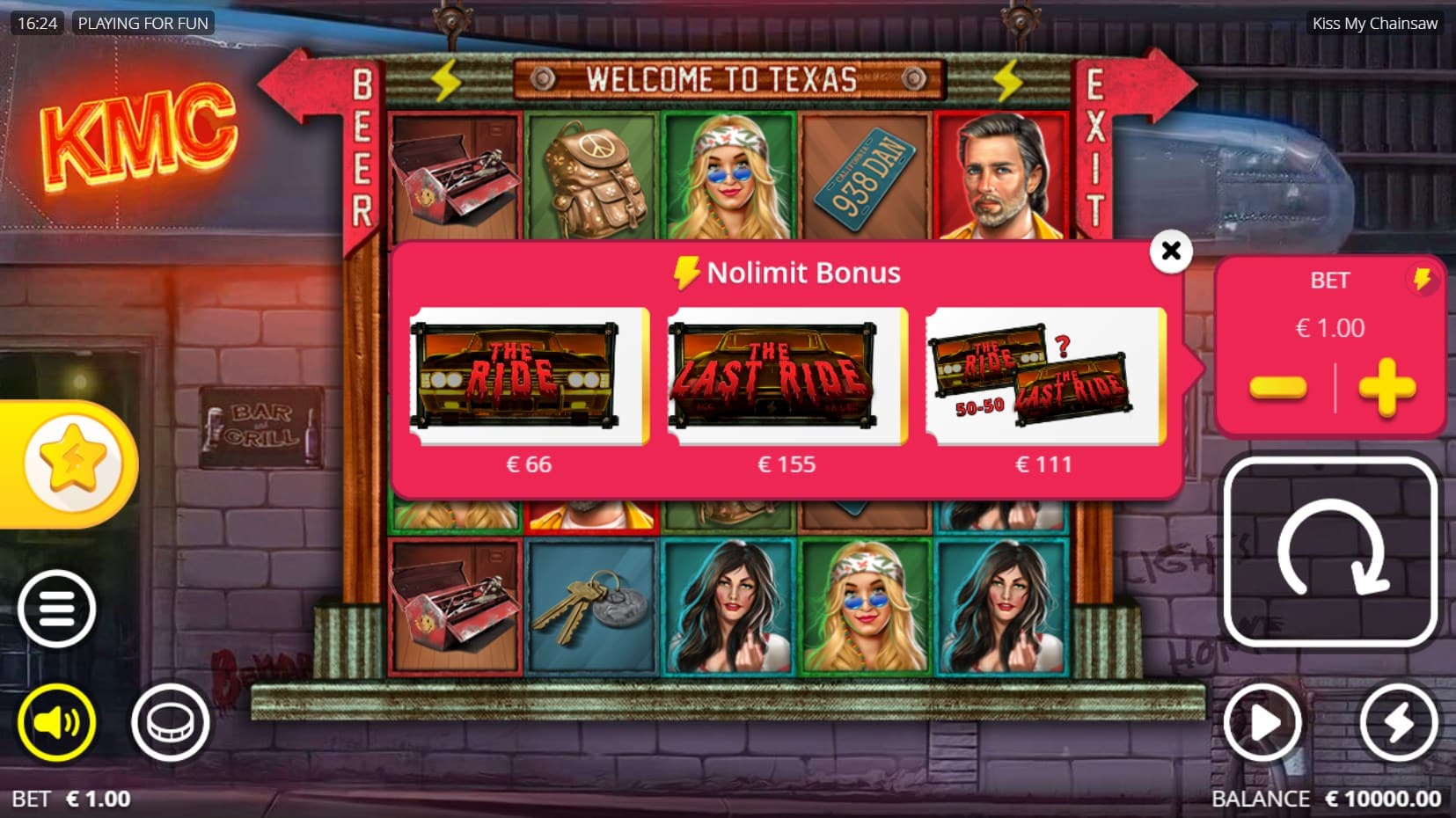 Kiss My Chainsaw slot