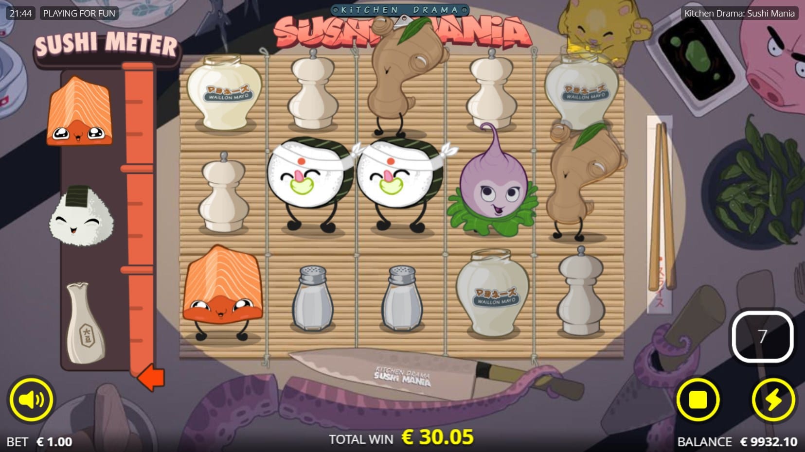 Kitchen Drama Sushi Mania slot