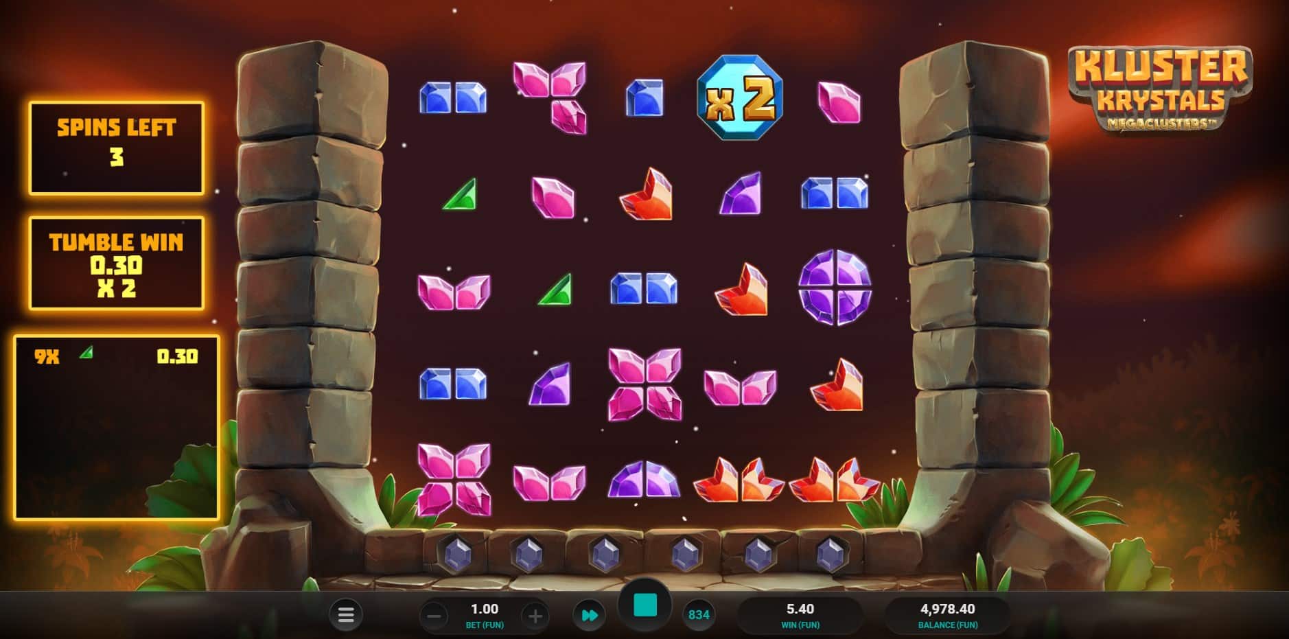 Kluster Krystal Megaclusters slot