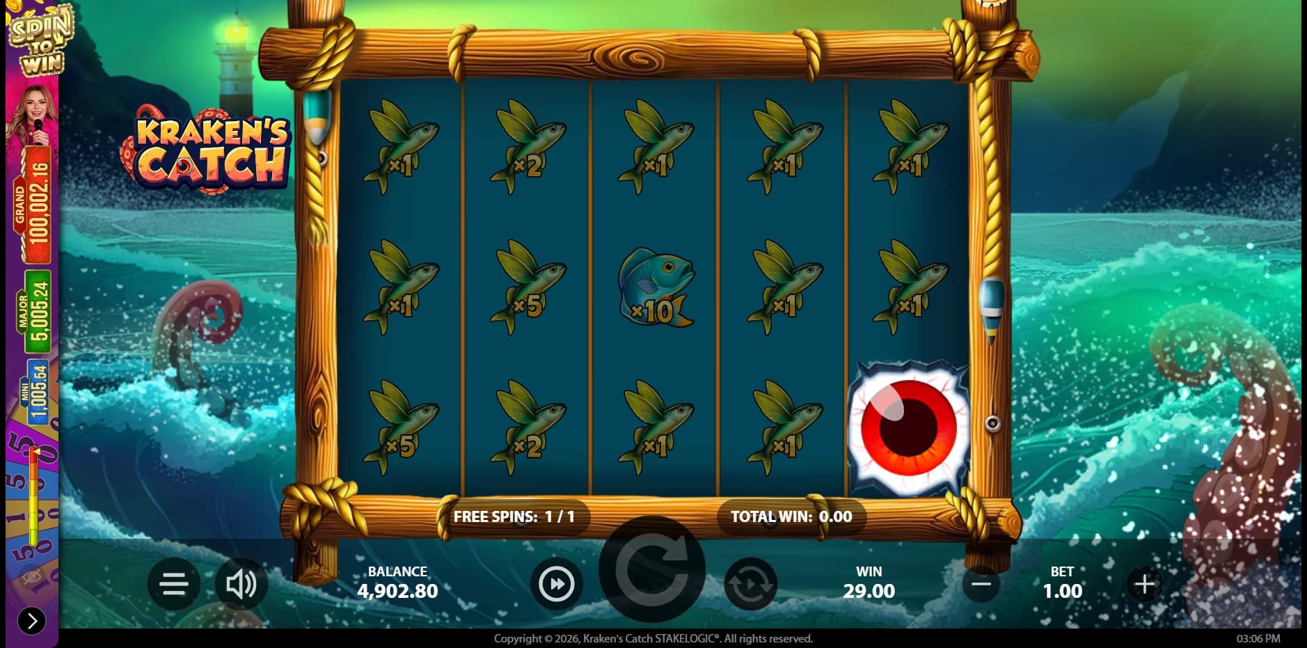 Kraken's Catch slot