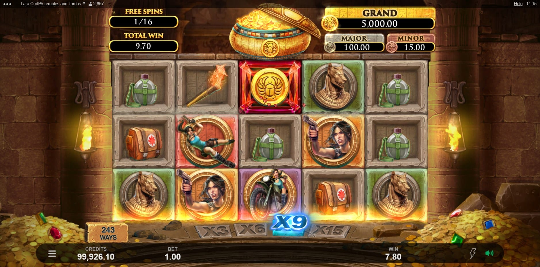 Lara Croft - Temples and Tombs slot