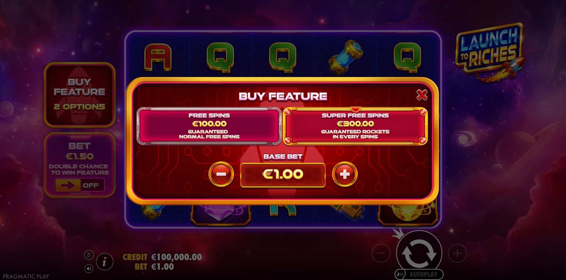 Launch to Riches slot