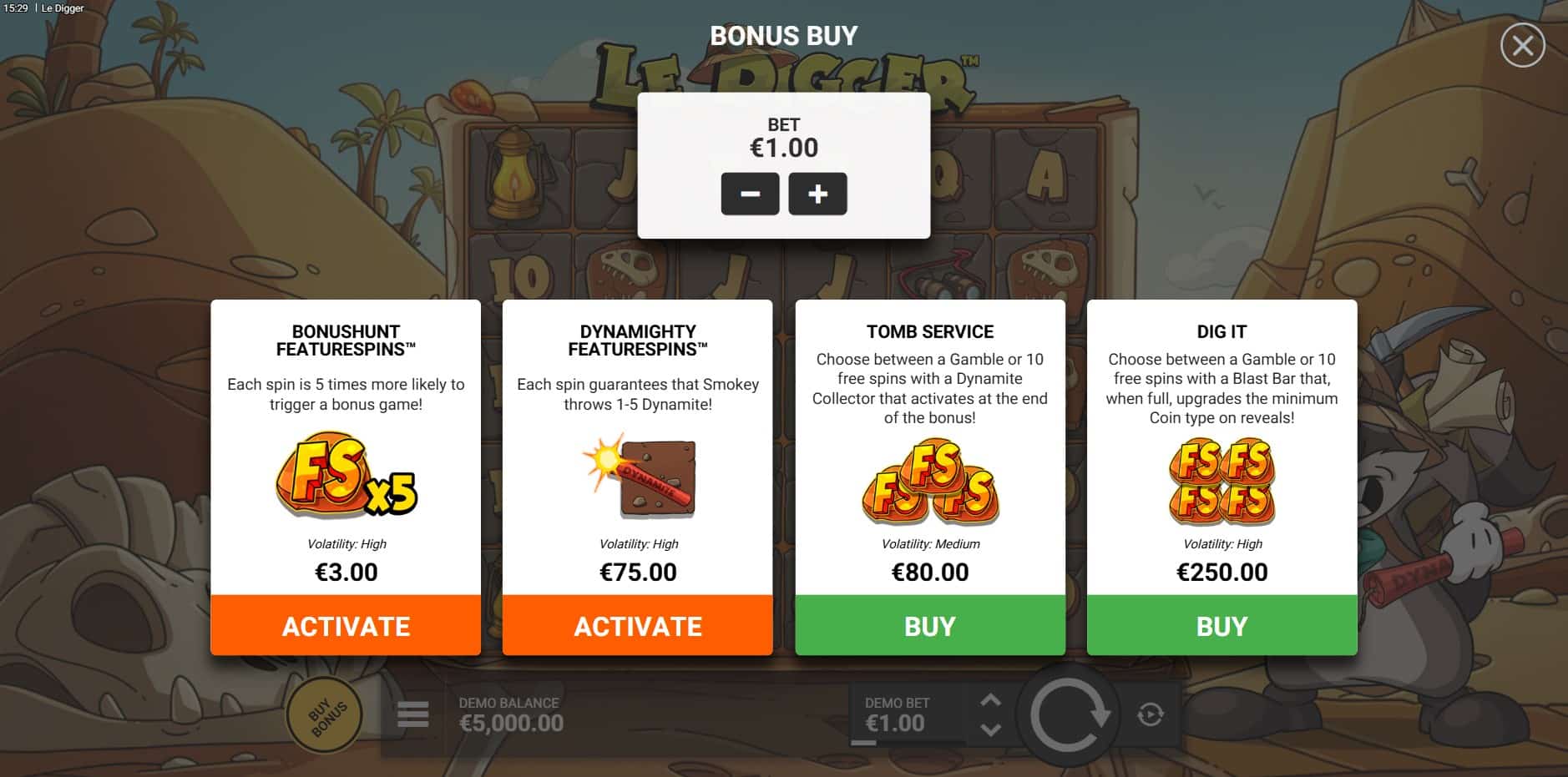 Le Digger slot