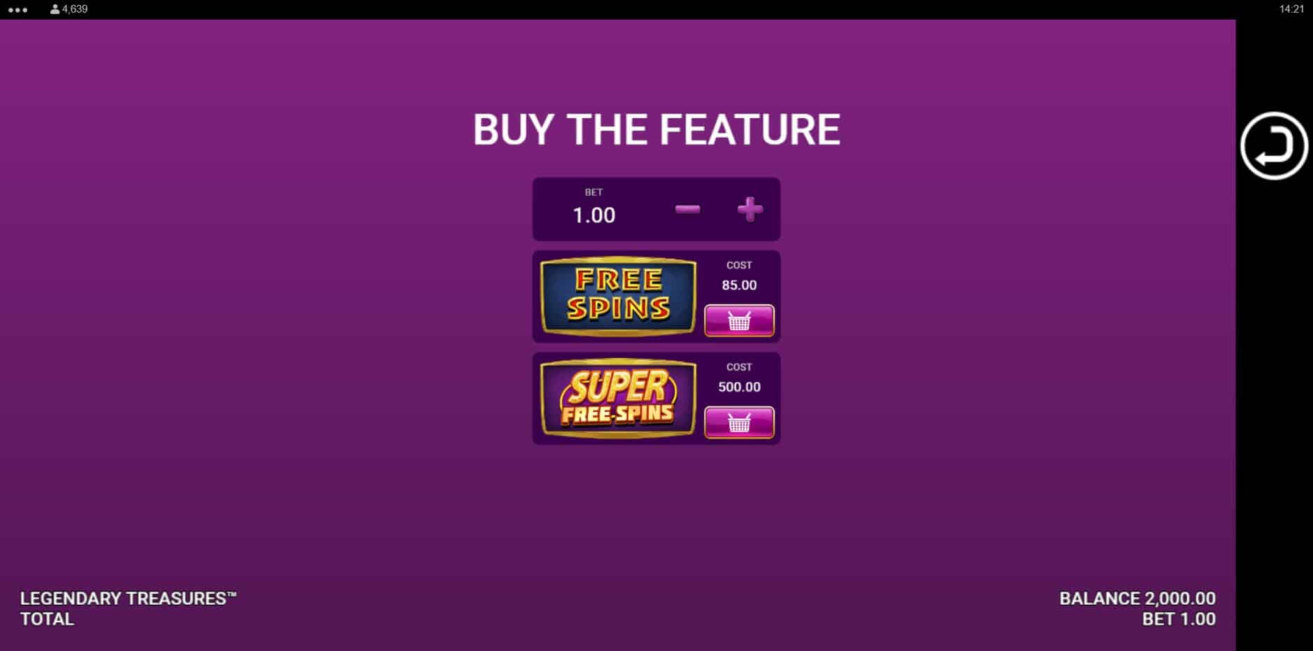 Legendary Treasures slot