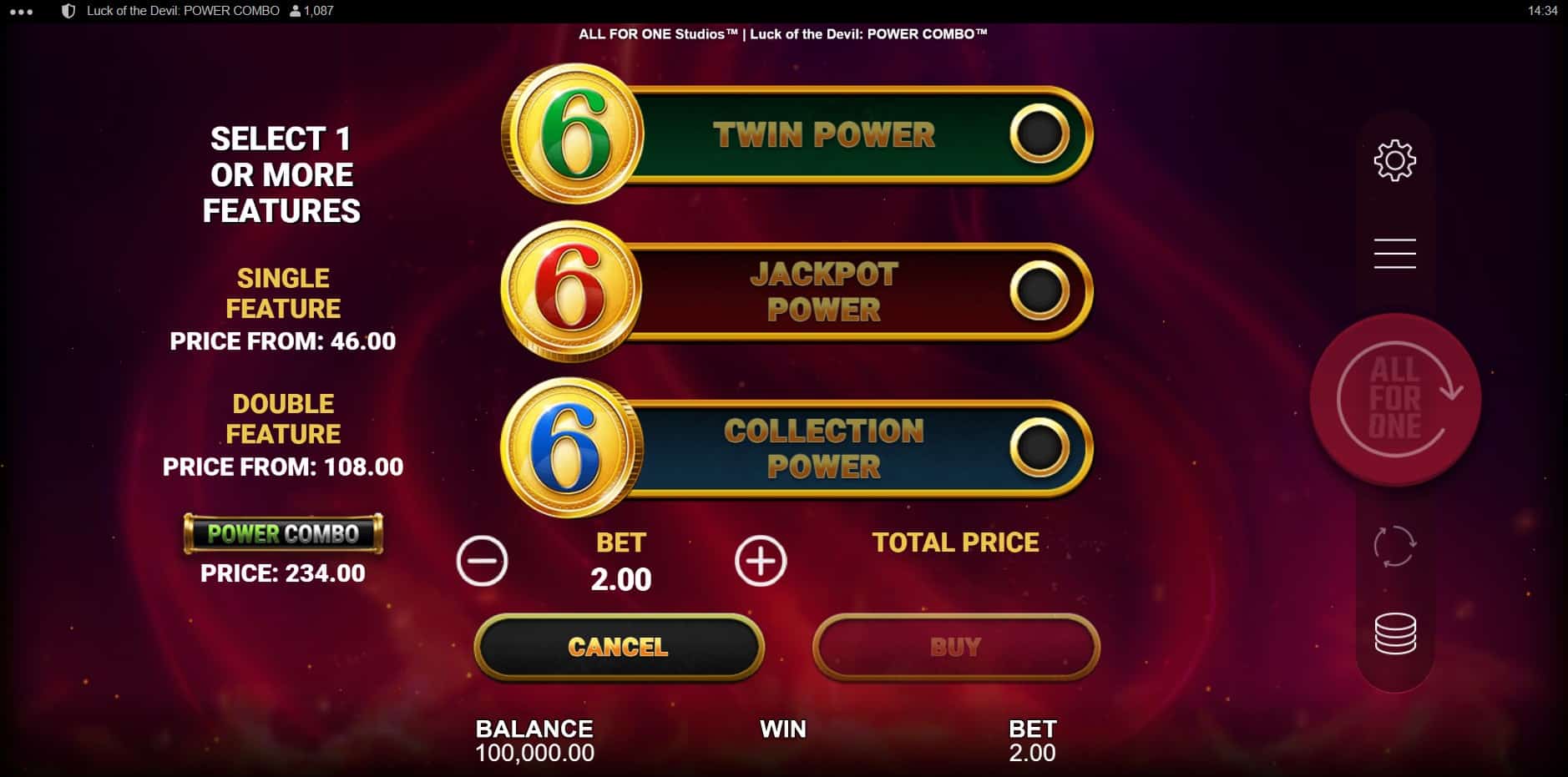 Luck of the Devil: Power Combo slot