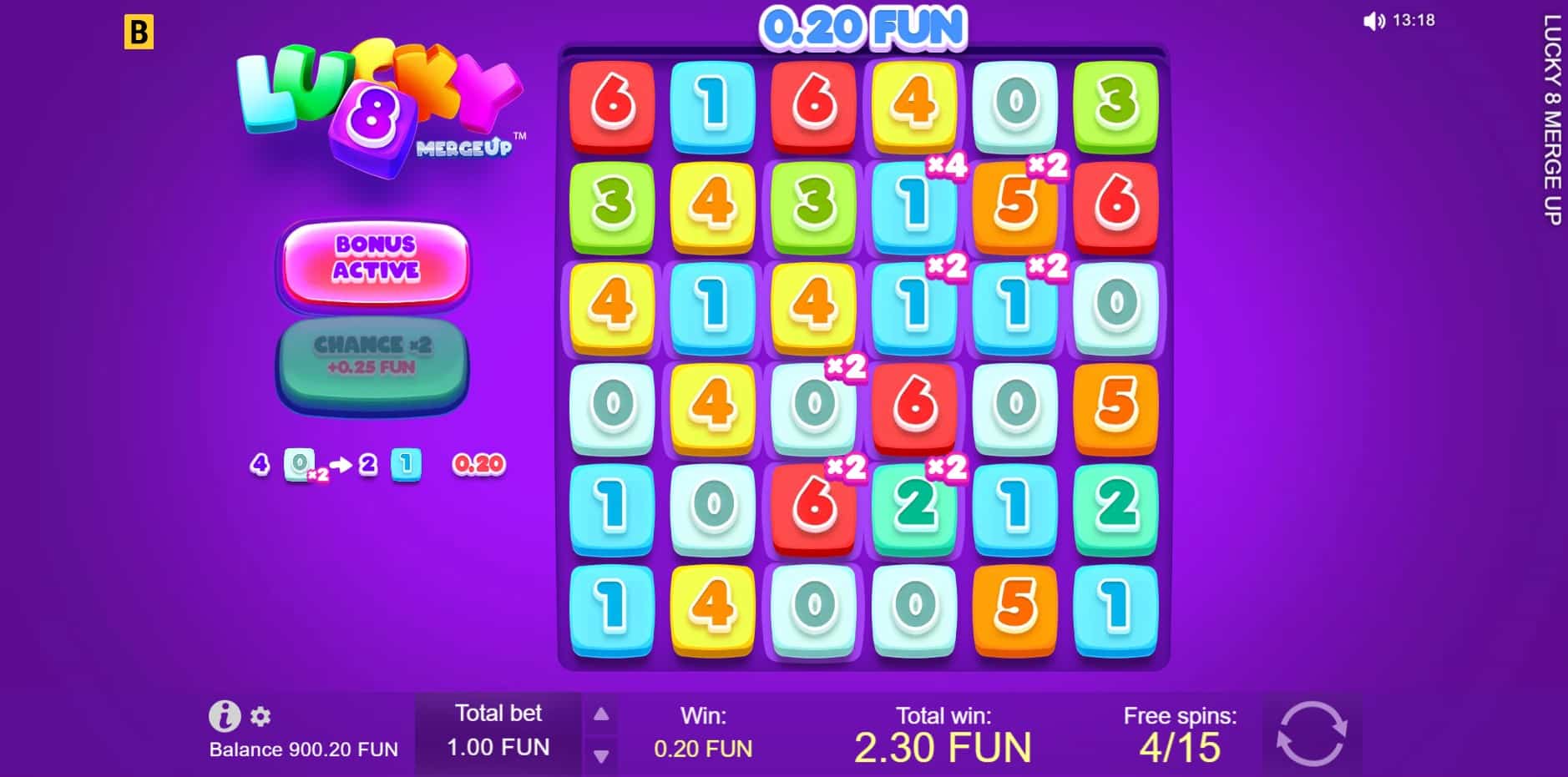 Lucky 8 Merge Up slot