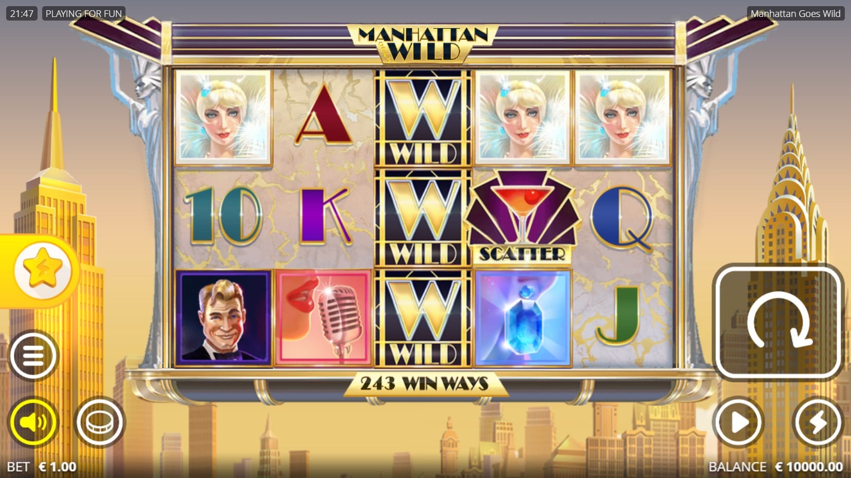Manhattan Goes Wild slot