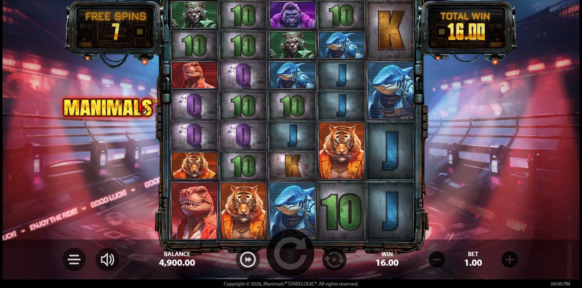 Manimals slot