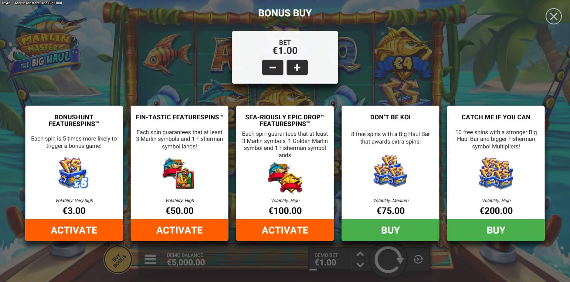 Marlin Masters The Big Haul slot