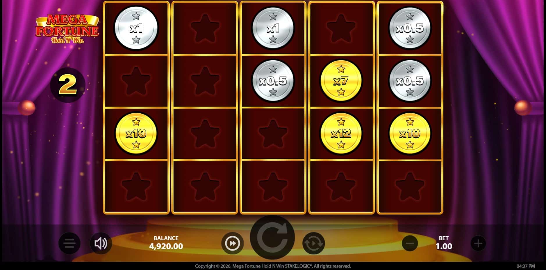 Mega Fortune Hold 'N Win slot