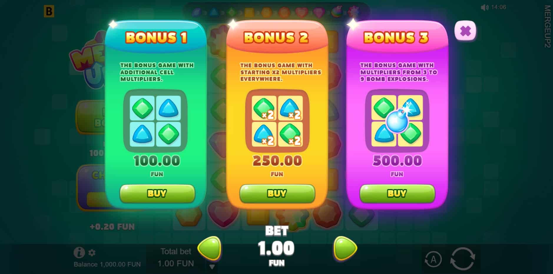 Merge Up 2 slot
