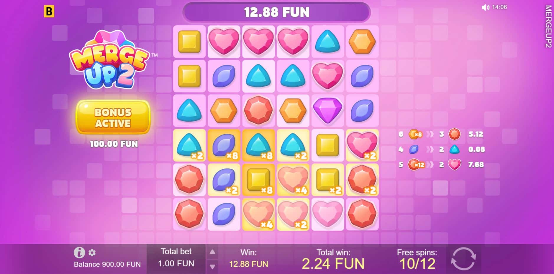 Merge Up 2 slot