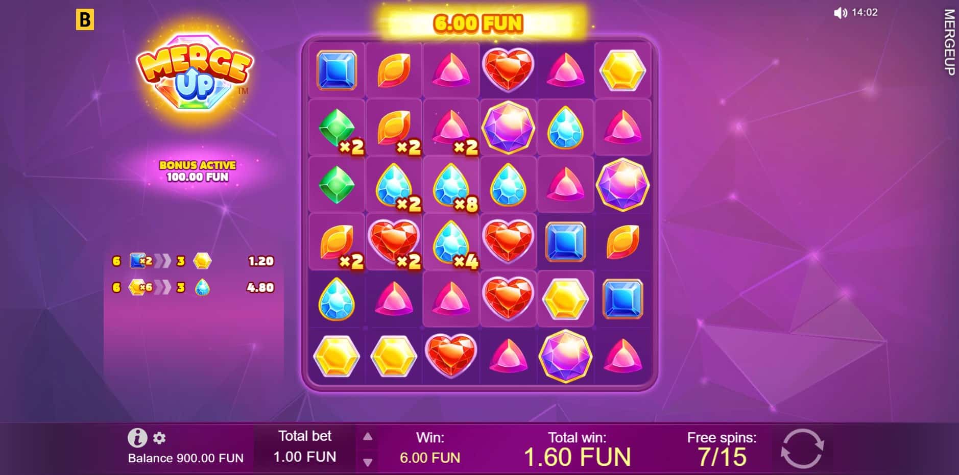 Merge Up slot