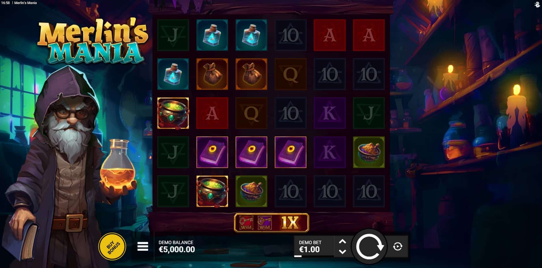 Merlin's Mania slot