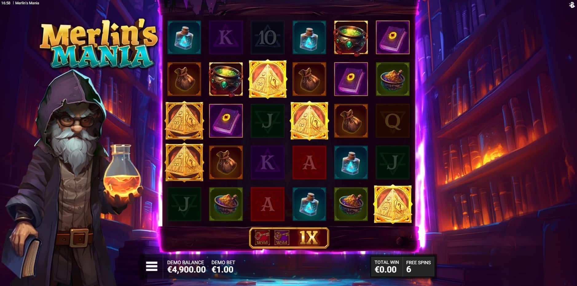Merlin's Mania slot