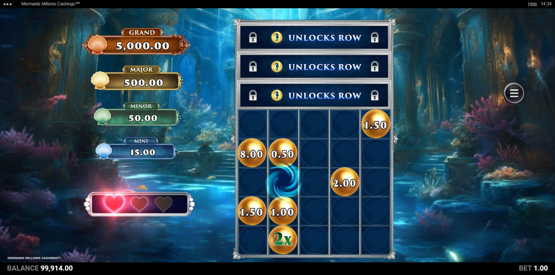Mermaids Millions Cashingo slot